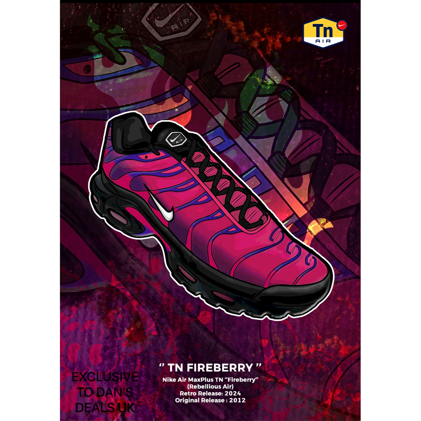 THE ‘FIREBERRY’ ART PRINT (FRAME NOT INCLUDED)