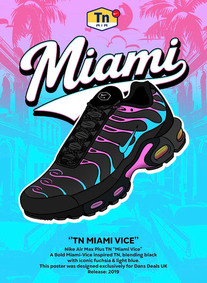 THE MIAMI VICE ART PRINT (FRAME NOT INCLUDED)
