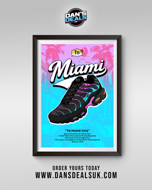 THE MIAMI VICE ART PRINT (FRAME NOT INCLUDED)