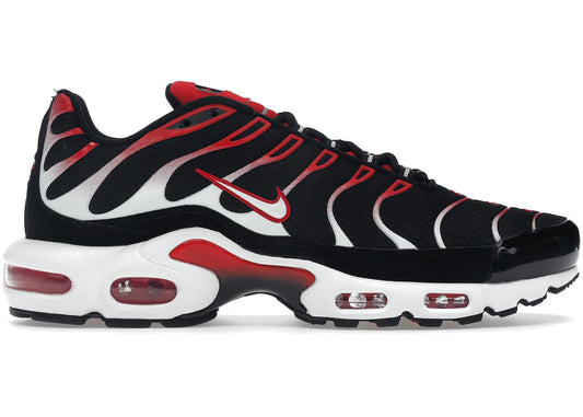 Nike Air Max Plus Black White University Red